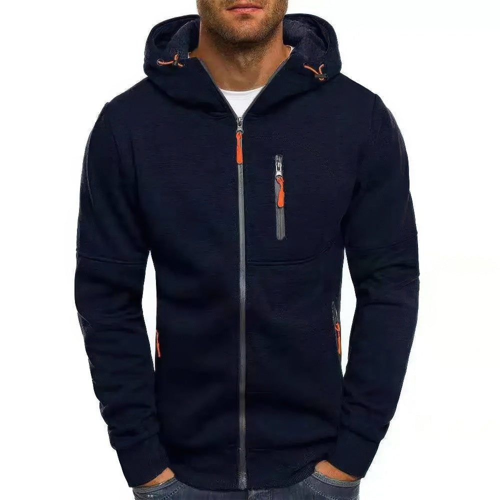 Comfortable Men's Hoodie Vest with Zip