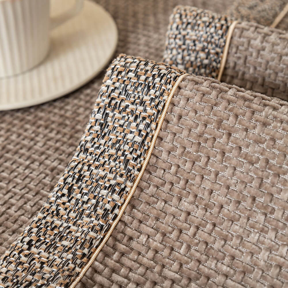 Elasticised Anti-Slip Sofa Cover Full Protection with Elegant Design