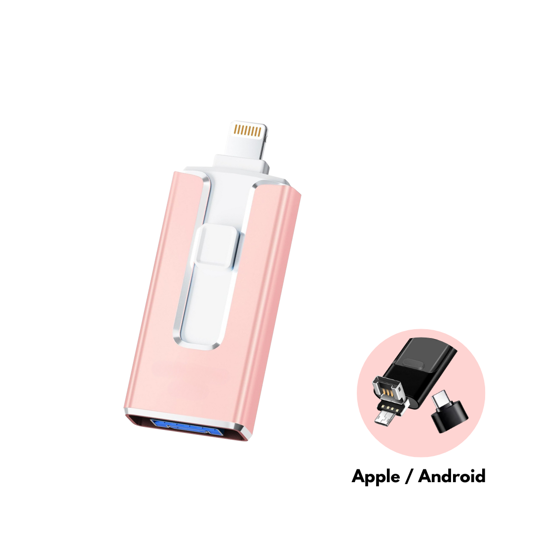 SnapVault 4-in-1 Backup Stick | Back up directly from your phone to USB