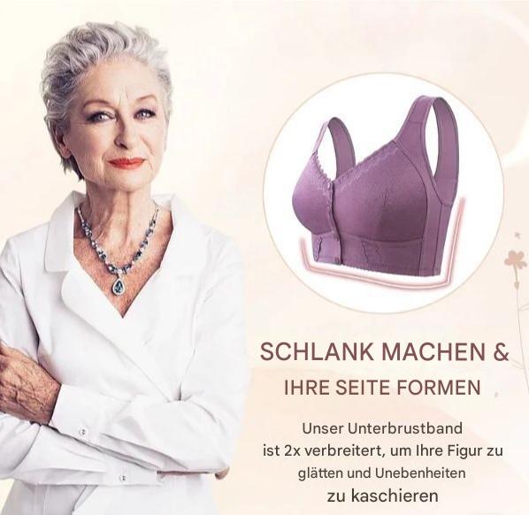 Comfortable Cotton Bra with Front Closure Support for Mature Women