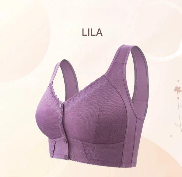 Comfortable Cotton Bra with Front Closure Support for Mature Women