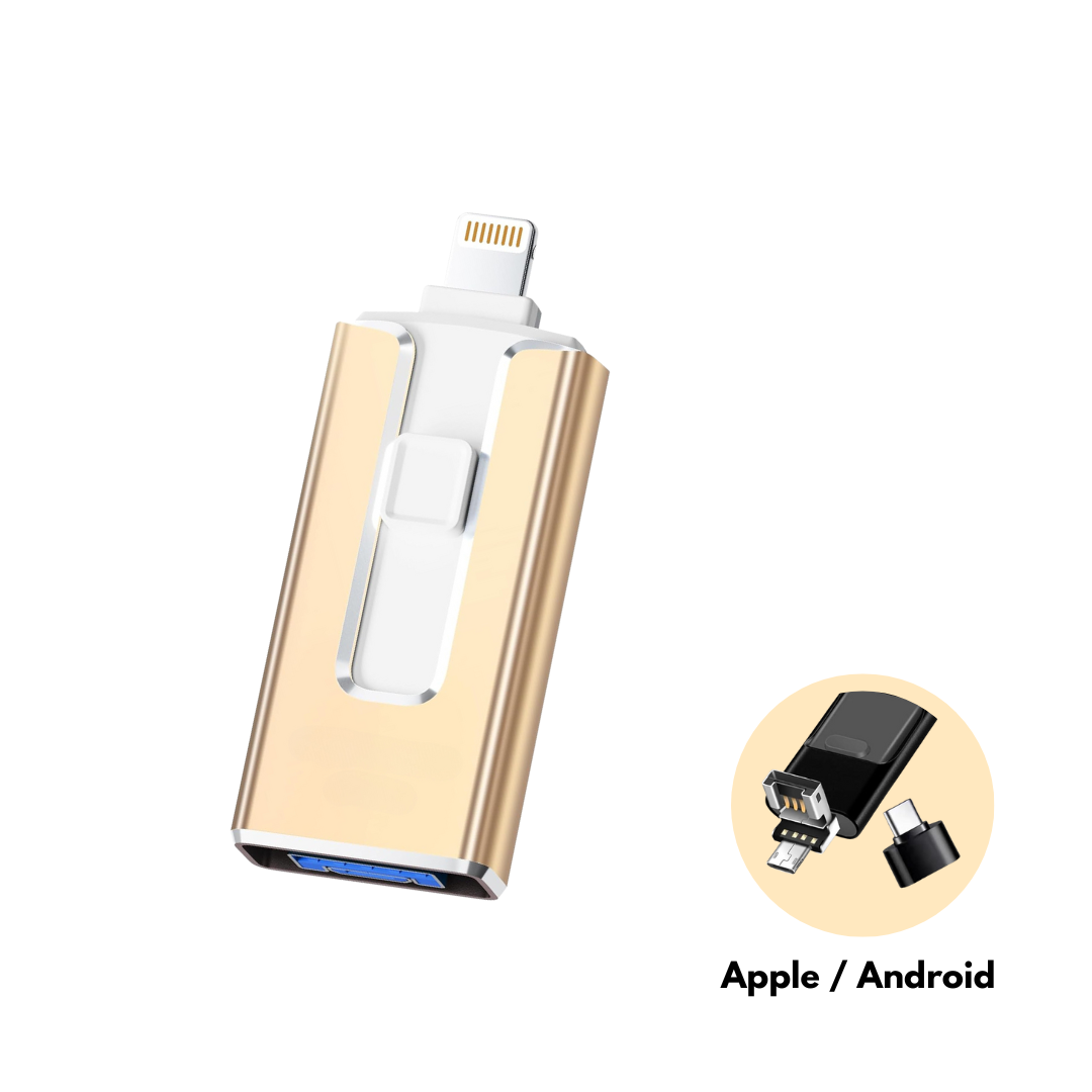 SnapVault 4-in-1 Backup Stick | Back up directly from your phone to USB