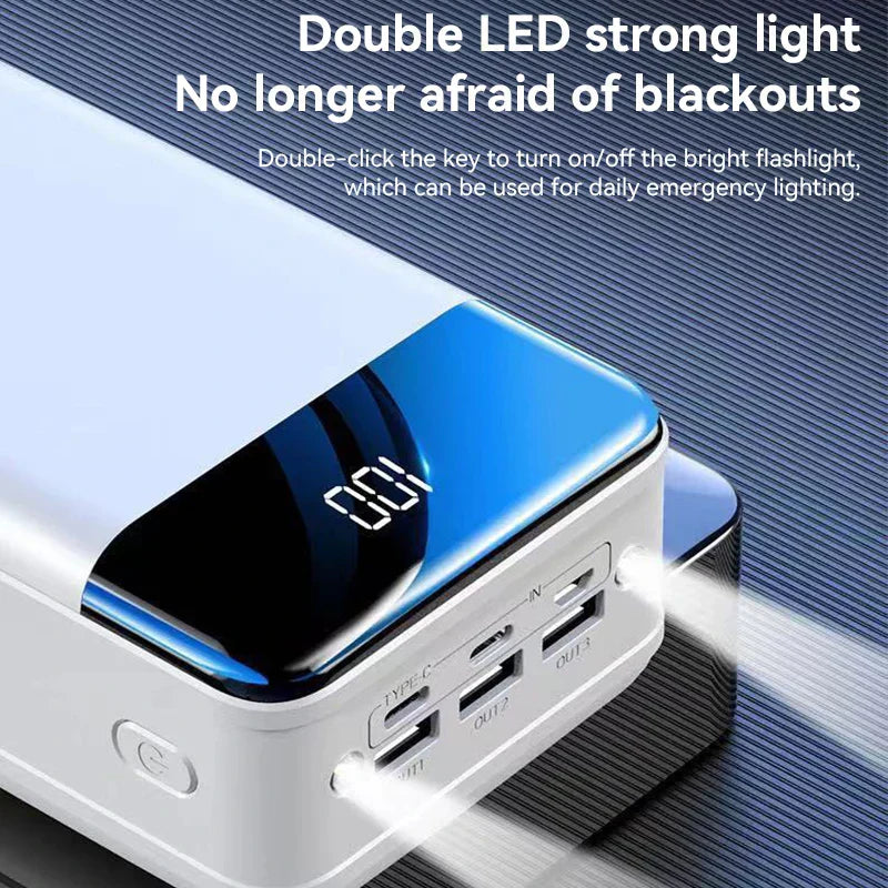 50,000mAh Ultra-High Capacity Power Bank with Super Fast Charging – Portable Charger for Phones, Tablets and Laptops
