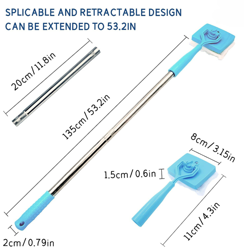 EdgeMaster | Retractable Steel Floor Cleaning Mop