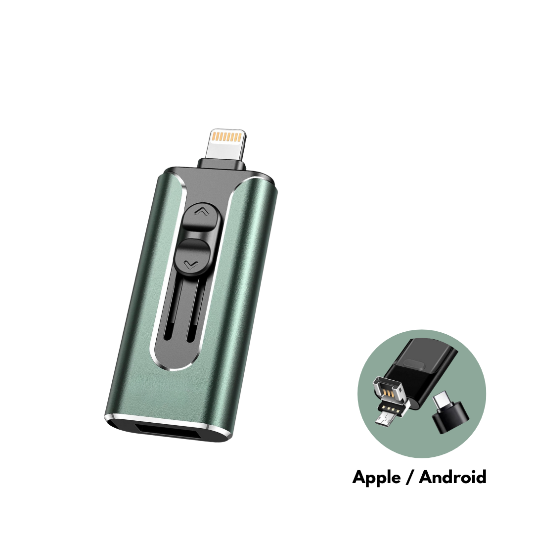 SnapVault 4-in-1 Backup Stick | Back up directly from your phone to USB