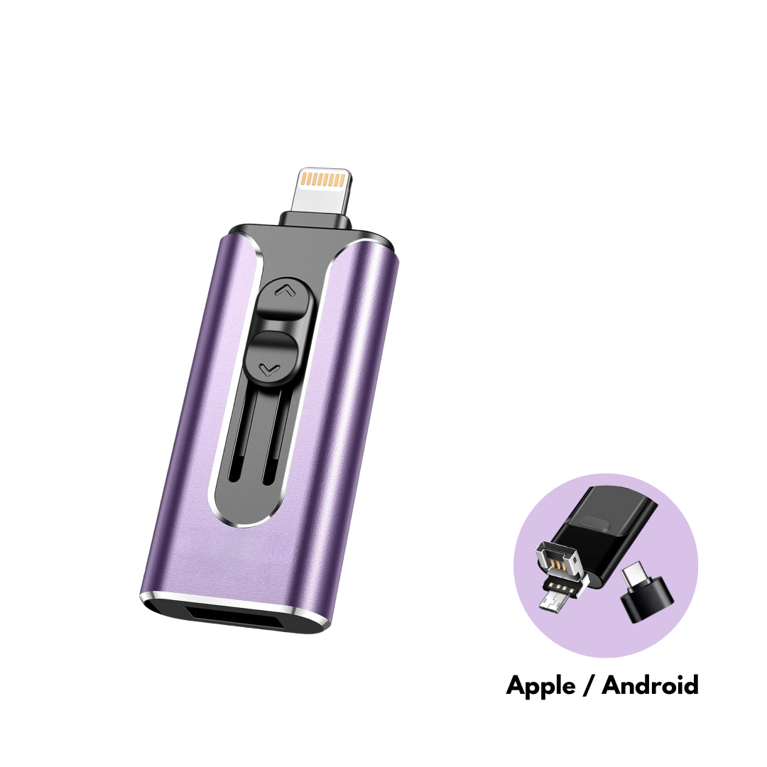 SnapVault 4-in-1 Backup Stick | Back up directly from your phone to USB