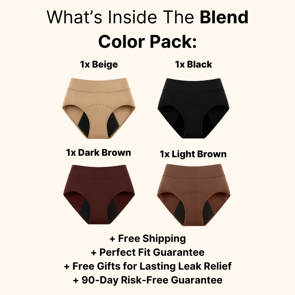 Aqualuxe | 100% Leak-Free Underwear 4-Pack for Ultimate Comfort