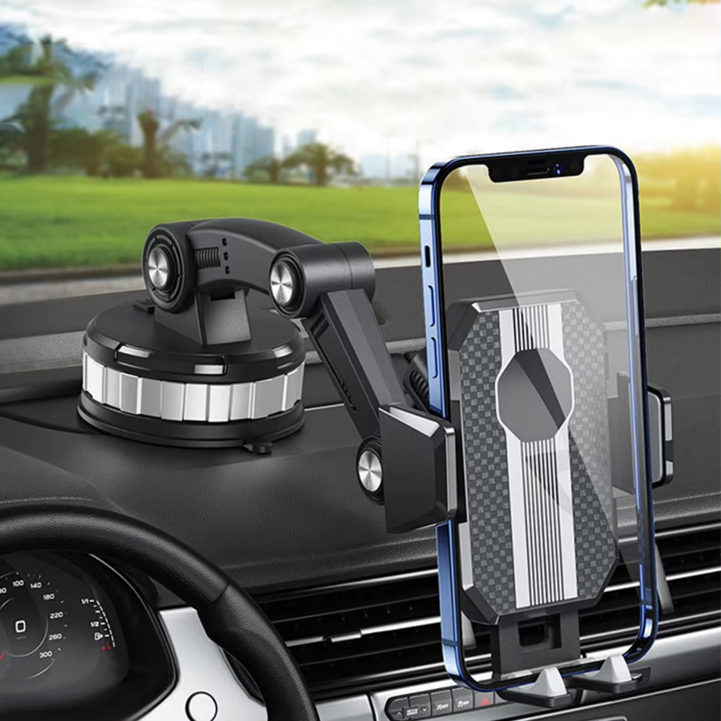Auto GripTech Phone Holder with Strong Suction Cup and 360° Rotation