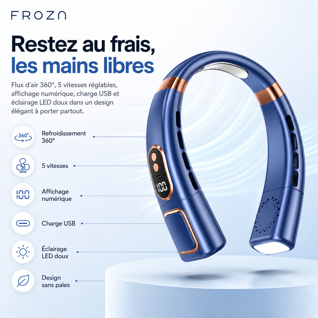 Froza – 360° Digital Neck Fan