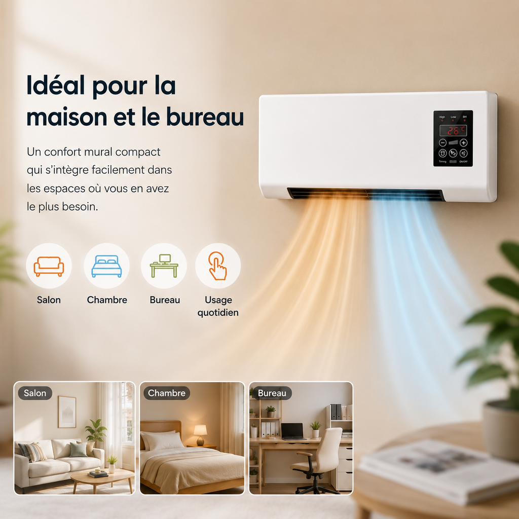 Air Conditioning | Heating and Cooling | Wall Mounted with Remote Control
