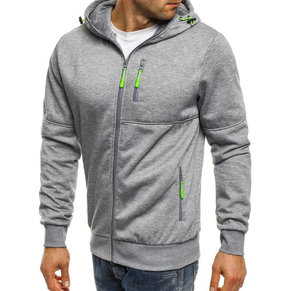 Comfortable Men's Hoodie Vest with Zip