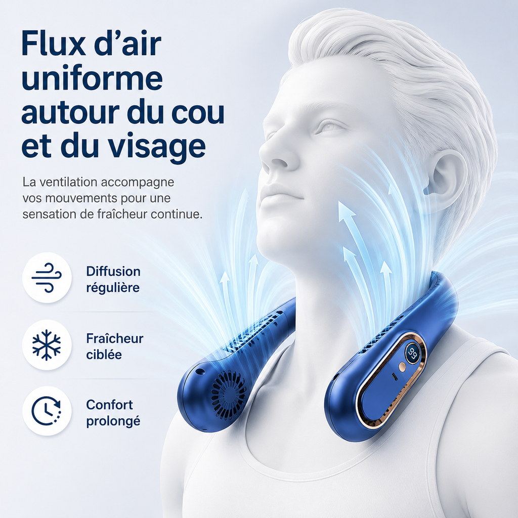 Neck Fan - Silent & Portable