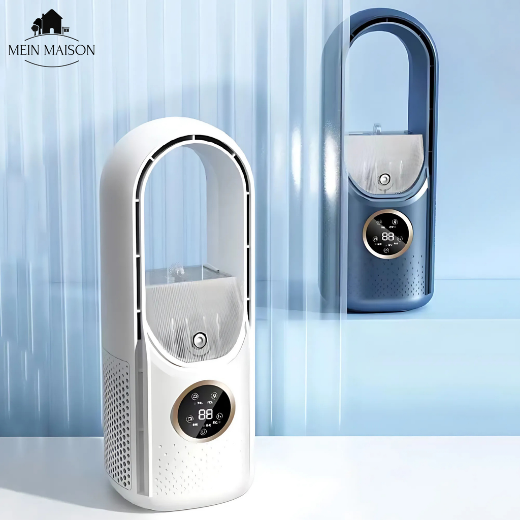 Blade-less USB Fan Air Cooler Quiet with Timer and Humidification