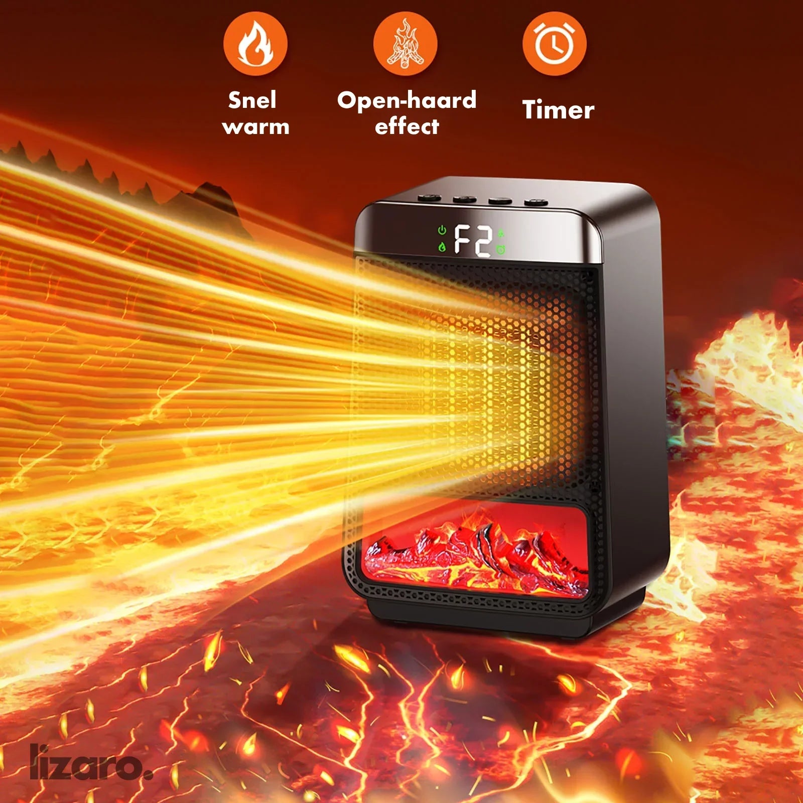 NeutralHeat - Energy-Efficient Electric Heater - Heats Quickly and Efficiently for Large Spaces