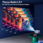 Ultra-Bright Mini Projector 3000 Lumen – Portable, HDTV & USB, Ideal for Home Cinema & Outdoors!