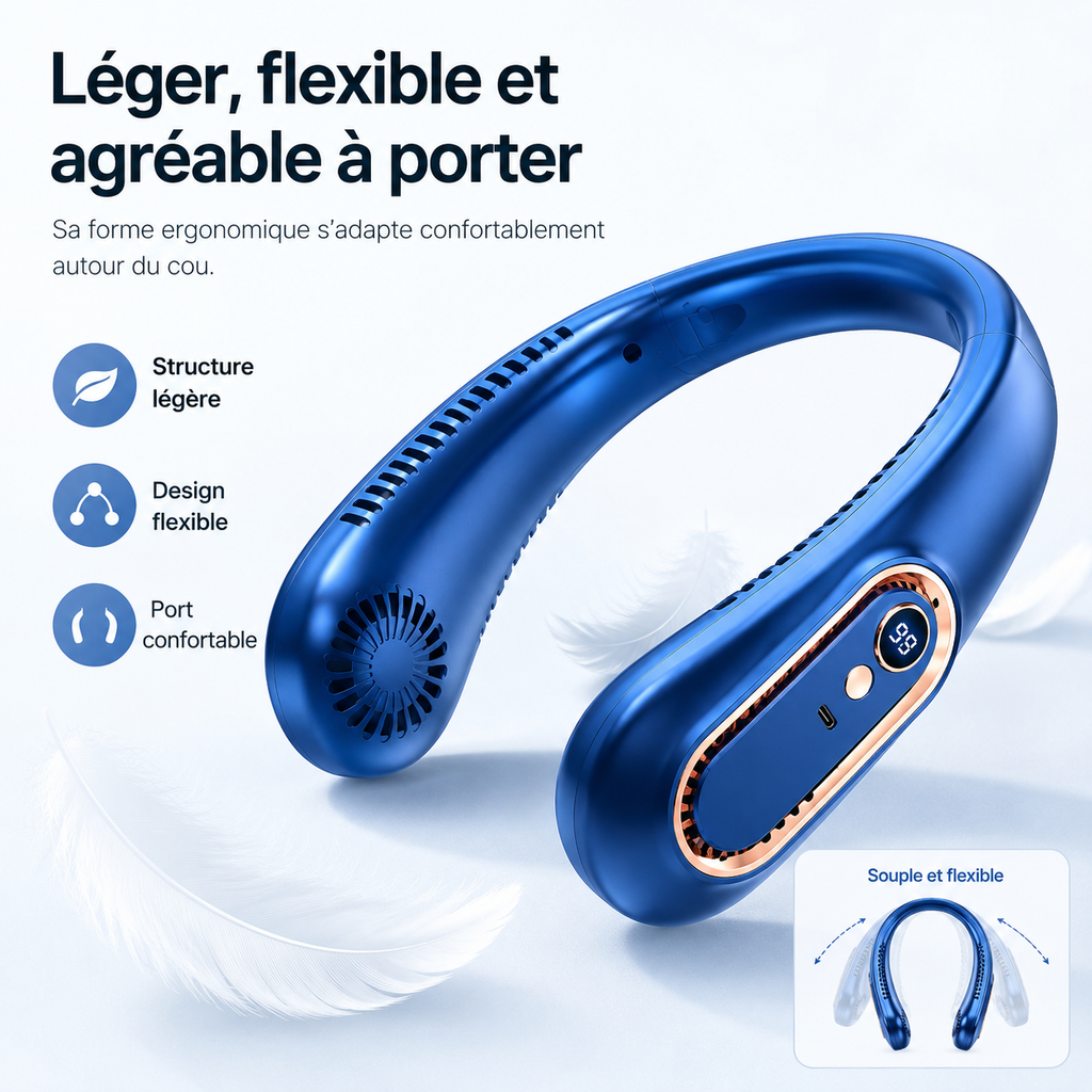 Neck Fan - Silent & Portable