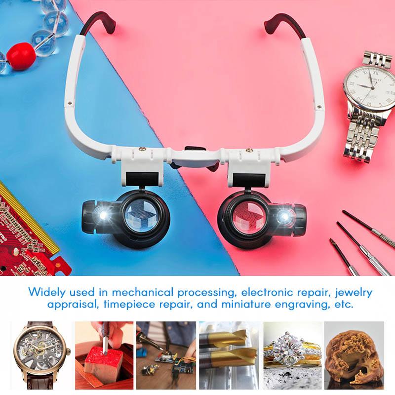 Magnifying Glass with 8x, 15x, and 23x Magnification.