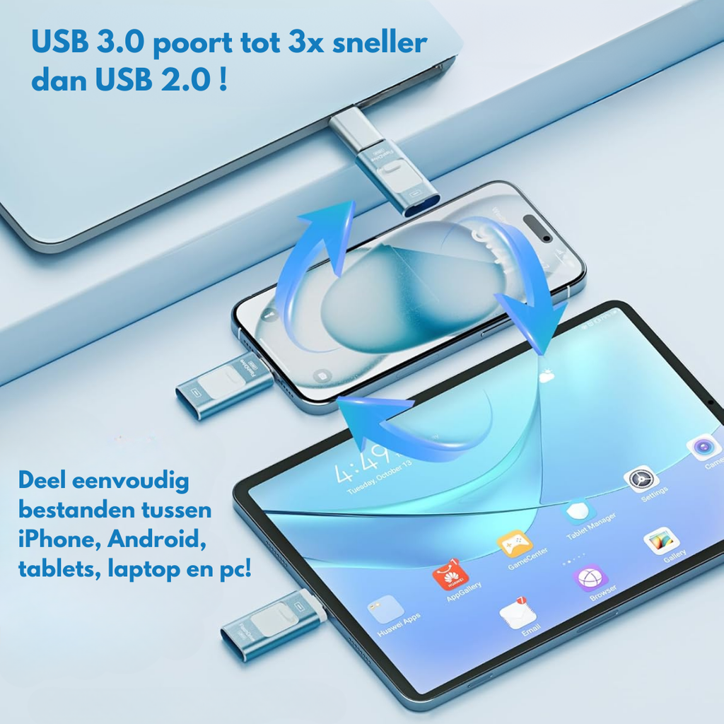 SnapVault 4-in-1 Backup Stick | Back up directly from your phone to USB