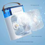 3-in-1 Air Cooler, Humidifier & Air Purifier – Portable Air Conditioning for Indoor Use with LED Light