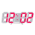 Digital 3D LED Wall Clock – Modern design with dimming function and optimal visibility
