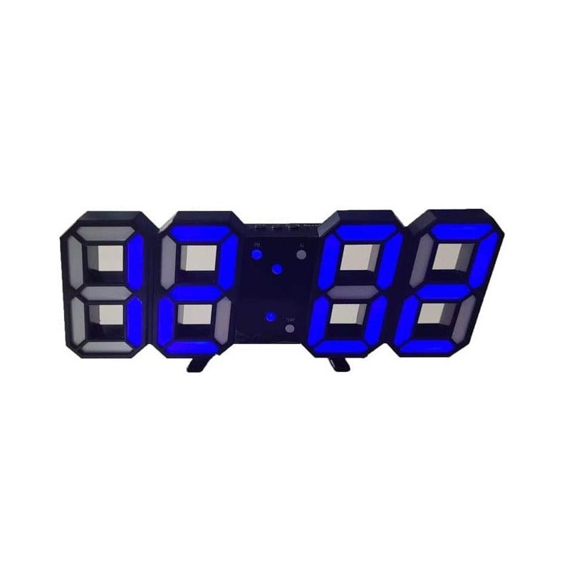 Digital 3D LED Wall Clock – Modern design with dimming function and optimal visibility