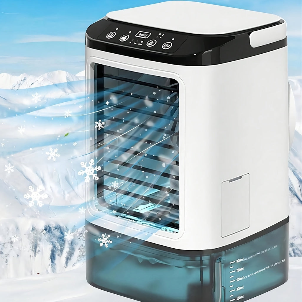 Portable Mini Air Conditioner Water-Cooled – USB Powered with Large Reservoir