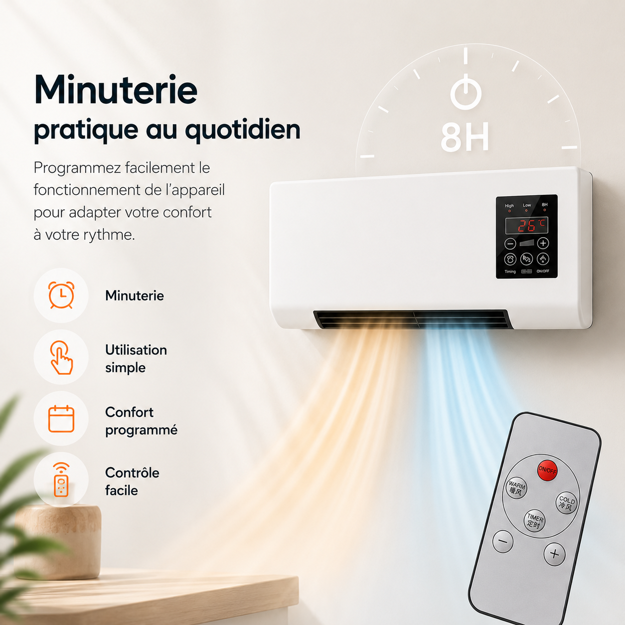 Air Conditioning | Heating and Cooling | Wall Mounted with Remote Control