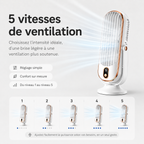 AeroLux Elite Cooling Fan | Dual Motor, 720° Rotation, USB Rechargeable & Ultra Silent for Ultimate Comfort Anywhere