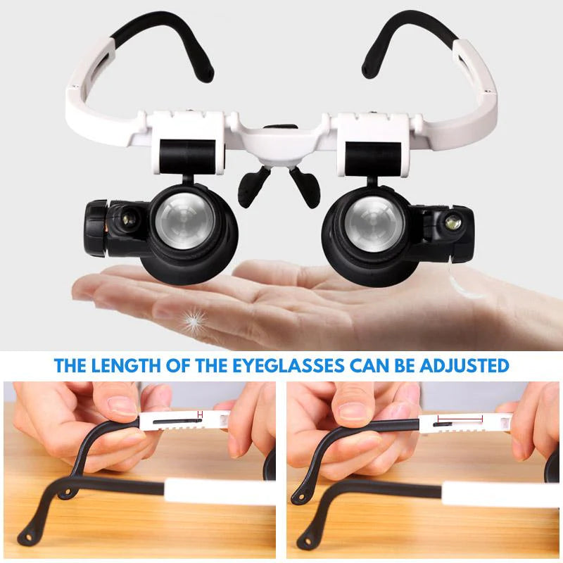 Magnifying Glass with 8x, 15x, and 23x Magnification.