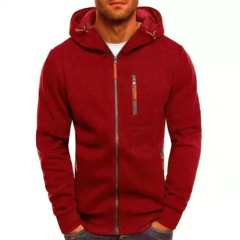 Comfortable Men's Hoodie Vest with Zip
