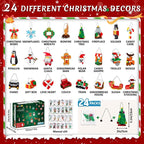 CraftVent | 24 Days Christmas Countdown Ornaments Building Set Advent Calendar