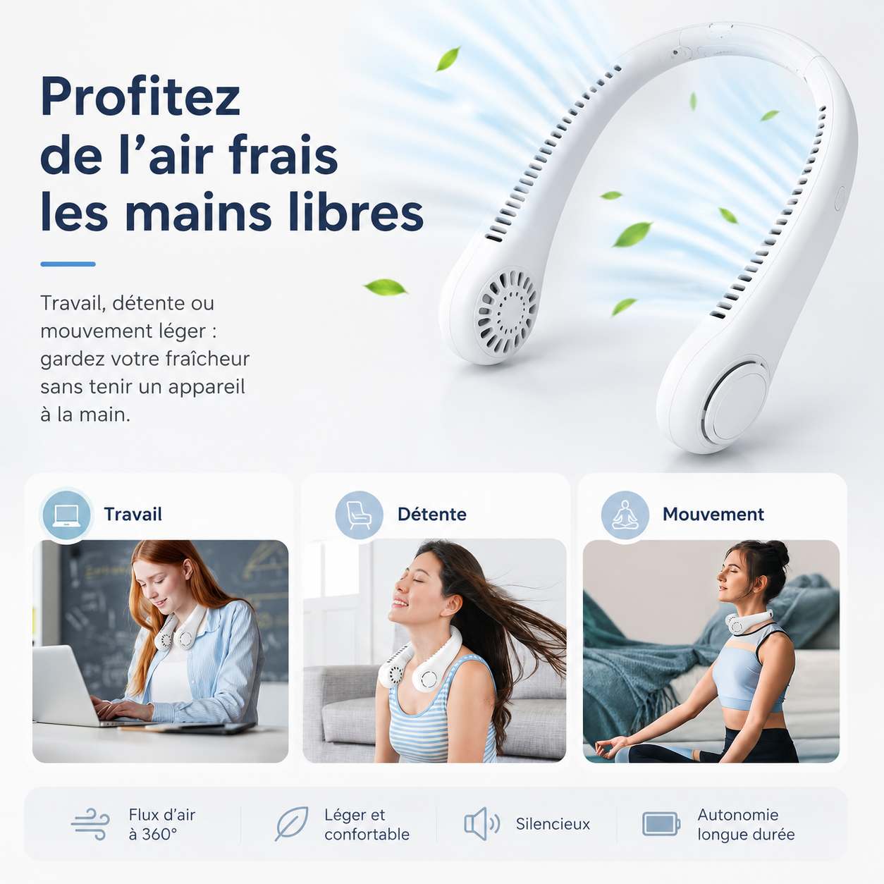 Modern Wireless Neck Fan