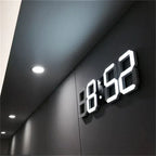 Digital 3D LED Wall Clock – Modern design with dimming function and optimal visibility