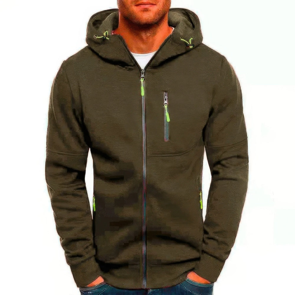 Comfortable Men's Hoodie Vest with Zip