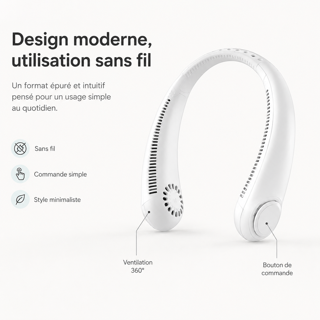 Modern Wireless Neck Fan