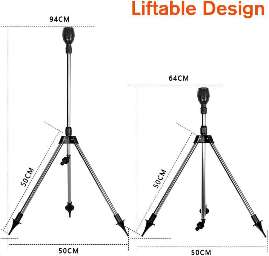Automatic Garden Sprinkler Rotatable Foldable Stand