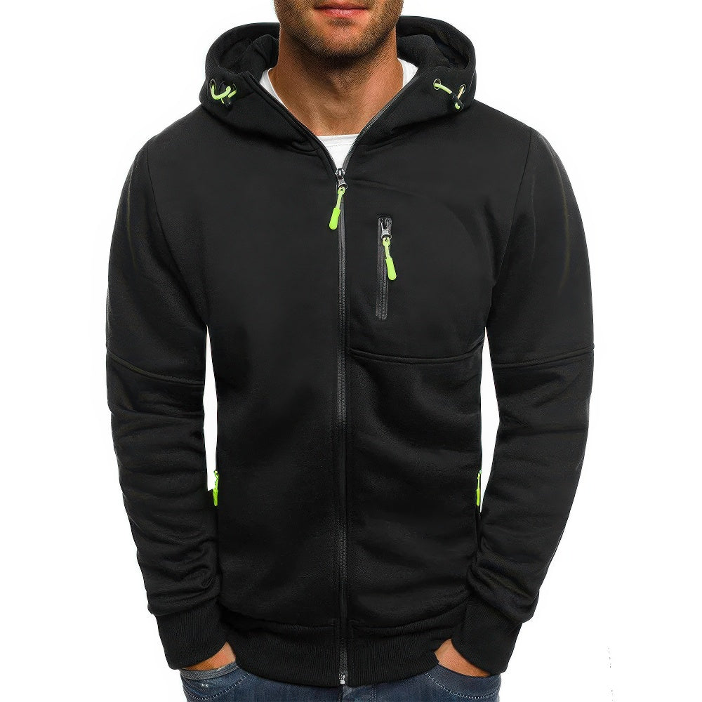Comfortable Men's Hoodie Vest with Zip