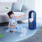 Portable Bladeless Misting Fan with 6 Speeds and USB Rechargeable Battery