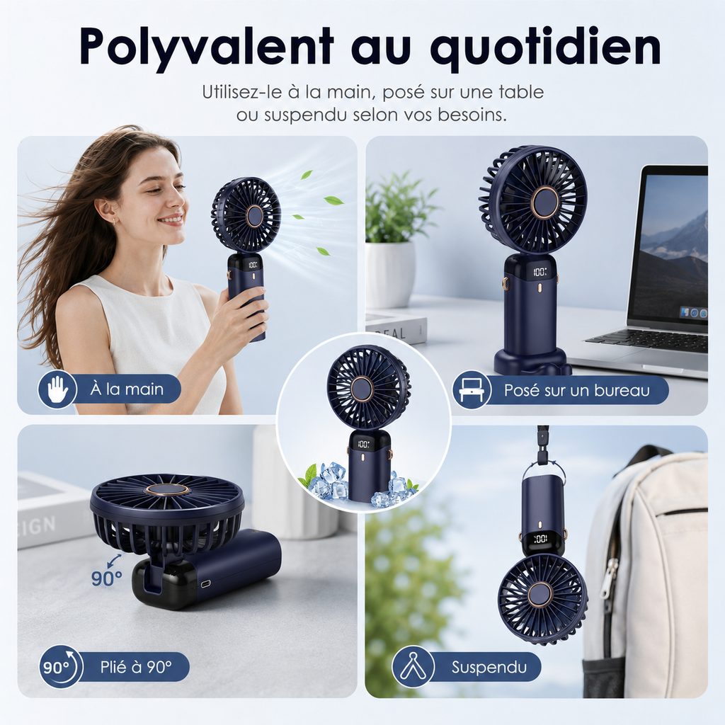 Rechargeable Portable Fan 5000mAh