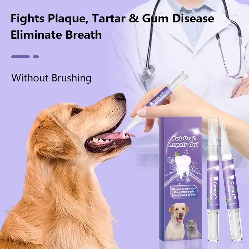 FreshPaws Pet Toothpaste Gel | Tartar and Stain Remover for a Healthier Smile