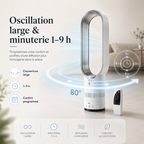 AeroLuxe Blade-Free Tower Unit for All-Season Comfort