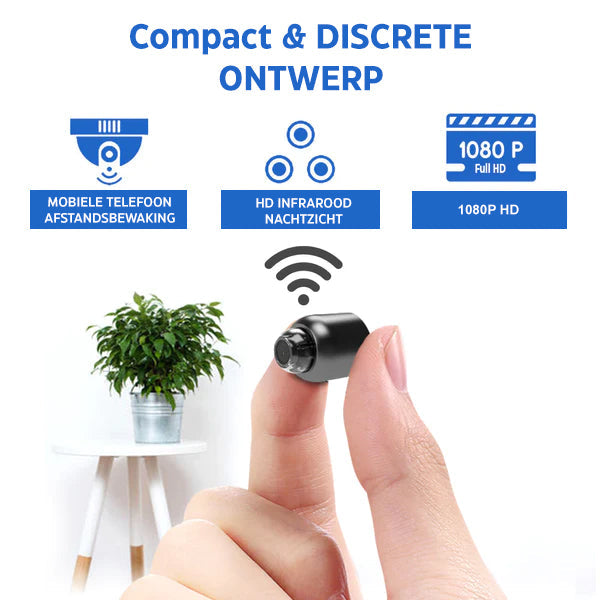 MiniEye Full HD Security Camera | Compact Mini Camera with Night Vision & Motion Detection