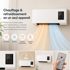 Air Conditioning | Heating and Cooling | Wall Mounted with Remote Control