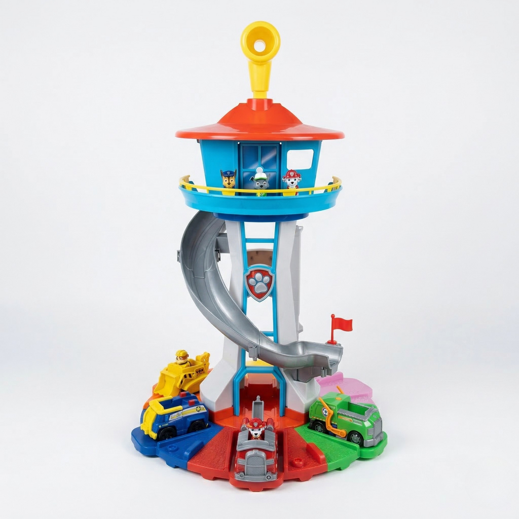 Paw Patrol Play Tower with Vehicles and Figures