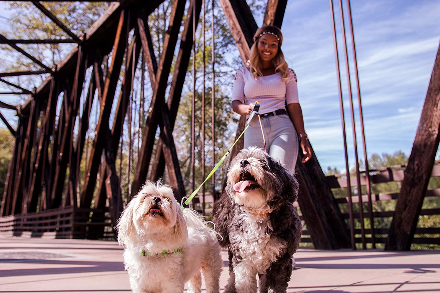 Dual Dog Flexi Lead