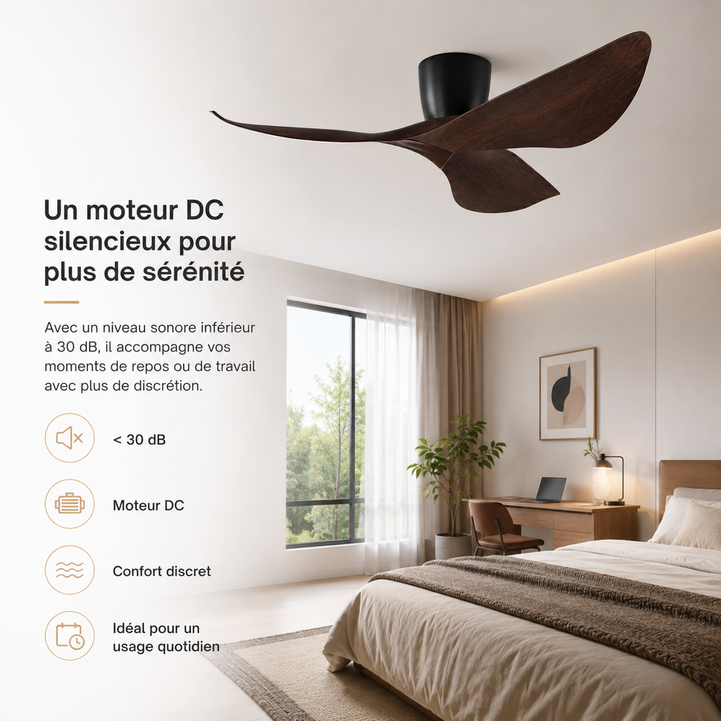 Nelvarn – Minimalist Ceiling Fan with Blades