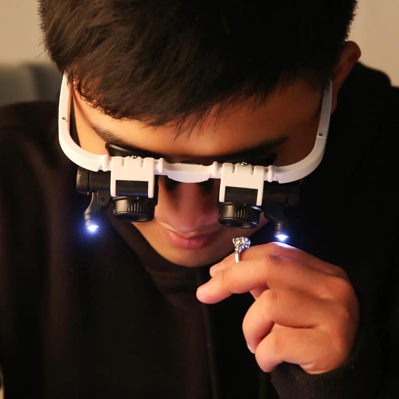 Magnifying Glass with 8x, 15x, and 23x Magnification.