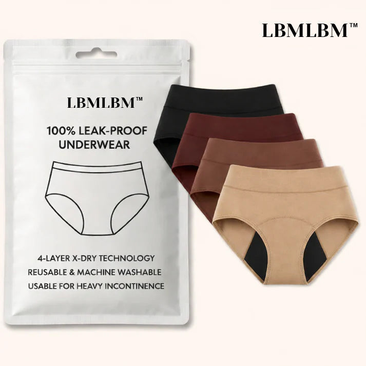Aqualuxe | 100% Leak-Free Underwear 4-Pack for Ultimate Comfort