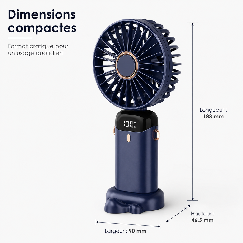 Rechargeable Portable Fan 5000mAh