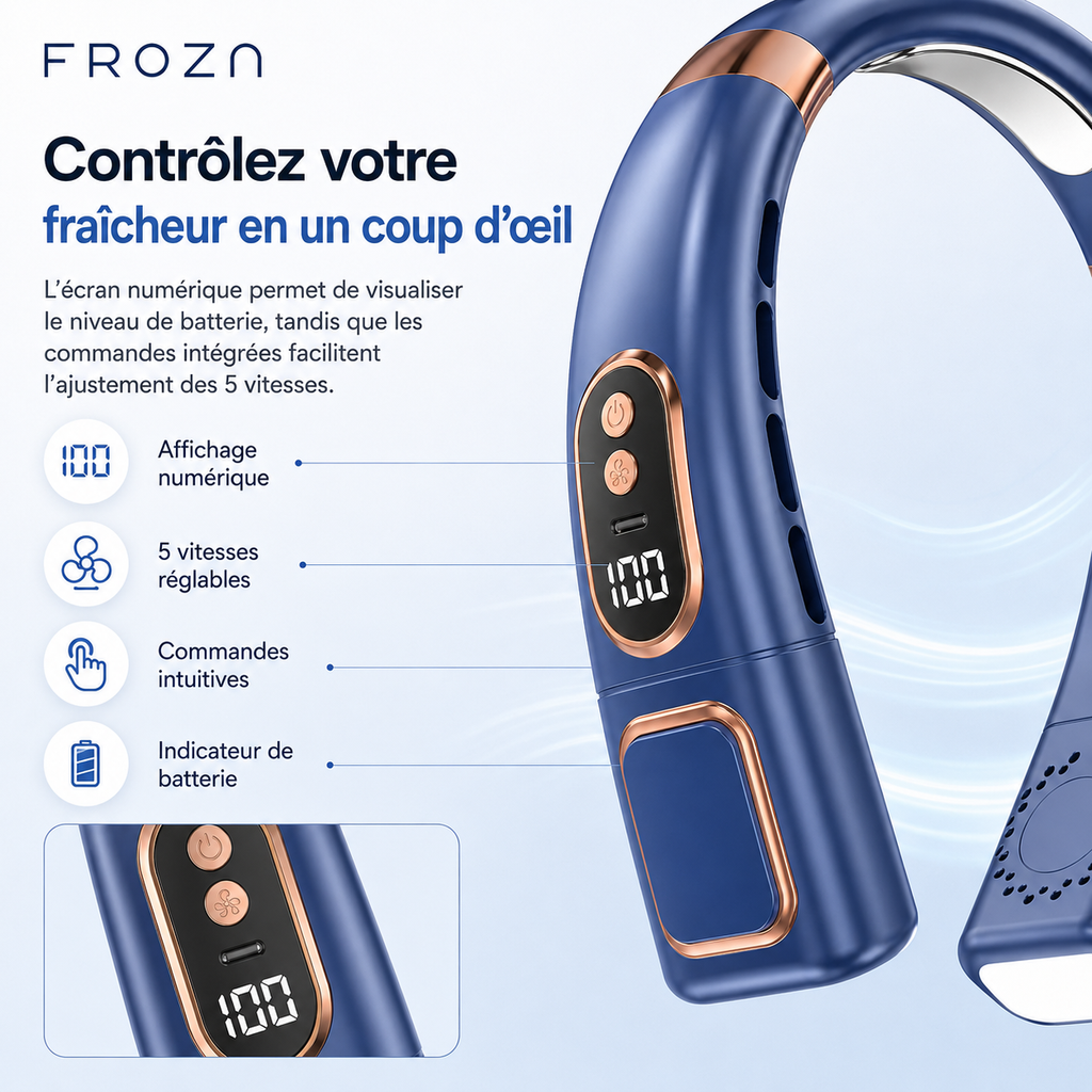 Froza – 360° Digital Neck Fan